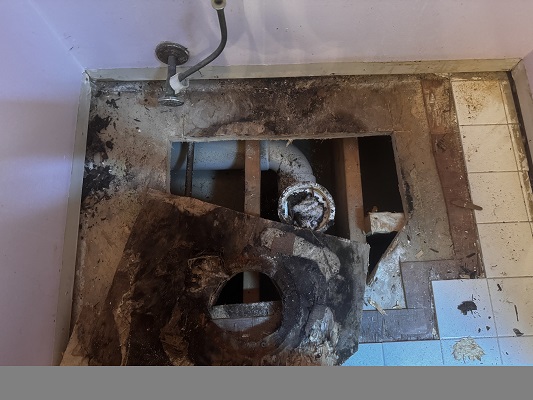 Bathroom repair carpentry